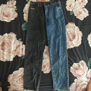 Two tone jeans